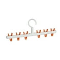thumbnail image 1 of Socks Hanger 360 Degree Rotating Underwear Laundry Drying Rack Outdoor Closet Storage Clip Wind-proof Organizer Foldable Clamp White Orange, 1 of 9