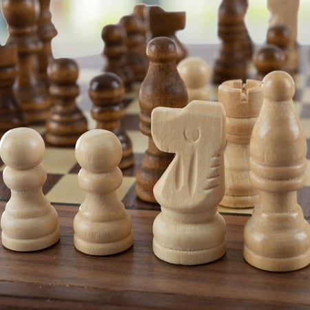 Trademark Games - Octagonal Chess and Checkers Set