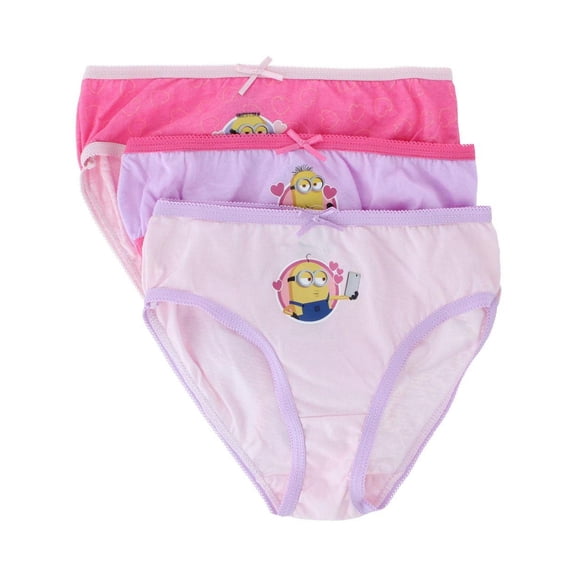 Textiel Trade Girl's Minion Brief Underwear (3 Pack)