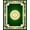 Green Gold, Pattern 12, variant on ODIKA 8'x10' Washable Area Rug Vintage Engraved Funky Currency Note Bold Border Collage Motif for Living Room, Under Sectional, Family , Durable, Non-Slip