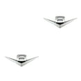 thumbnail image 3 of Transemion Car Sticker Emblem Easy Installation And Cool Style Easy To Install Zinc Alloy Accessories For Car V8 Badge Decal V6：Silver 2Set, 3 of 6