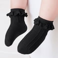 thumbnail image 2 of NOLDARES Girls Toddler Little Girls White Ruffle Socks Girls Frilly Dress , Uniforms and Formal Dresses, Soft Comfortable Cotton Socks, 2 of 5