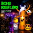 thumbnail image 3 of Inflable Halloween Arbol Calabazas Fantasma Ojo 2.45m Led, 3 of 7