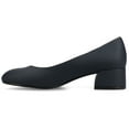 thumbnail image 2 of Journee Womens Saarii Wide Width Slip On Block Heel Round Toe Pumps, 2 of 9
