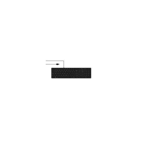 Matias RGB Backlit Wired Aluminum Keyboard for Mac, Black