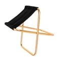 thumbnail image 3 of Kenally Silla plegable Mini tamaño Estructura plegable Banco de camping Taburetes de picnic Senderismo Bancos plegables Taburete de exterior Muebles Artesanía Dorado + Negro Kenally TO005270-01, 3 of 6