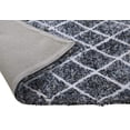 thumbnail image 4 of Chesapeake Microfiber Polyester Shag Denim Maximo Diamond Area Rug (5'x7'), 4 of 6