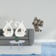 thumbnail image 2 of Estatuas de cisnes, figuras de animales de cerámica, escultura de búho, adorno de resina para el hogar, adecuado para sala de estar, dormitorio, regal, 2 of 8