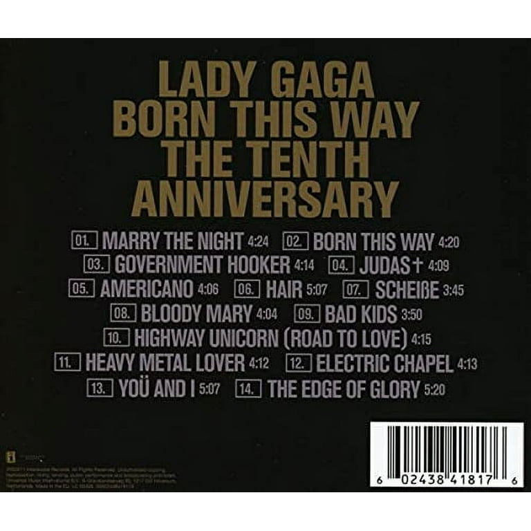 Lady Gaga - 3Vinilos Born This Way The Tenth Anniversary