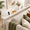White-110.2 "W, variant on 118.1 Inch Behind Couch Table With 2 Power Outlets Andb-c Ports Extra Long Narrow Sofa For Sectional Skinny Console Anti-bump Pad
