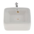 thumbnail image 3 of Lavabo de Cerámica Blanca 1:12 CUTICAT Cuenca de lavado cuadrado en miniatura, 3 of 8