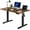 Brown, variant on CRXX Height Adjustable Electric Standing Desk - Upgraded Ultra Durable Home Office Large Rectangular Computer or Laptop Sit Stand Workstation Table(4 FT,Black)