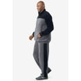 thumbnail image 3 of KingSize Men's Big & Tall Colorblock Velour Tracksuit, 3 of 6