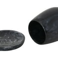 thumbnail image 3 of Rounded Black Swirl Resin Kiddush Cup, 3 of 4
