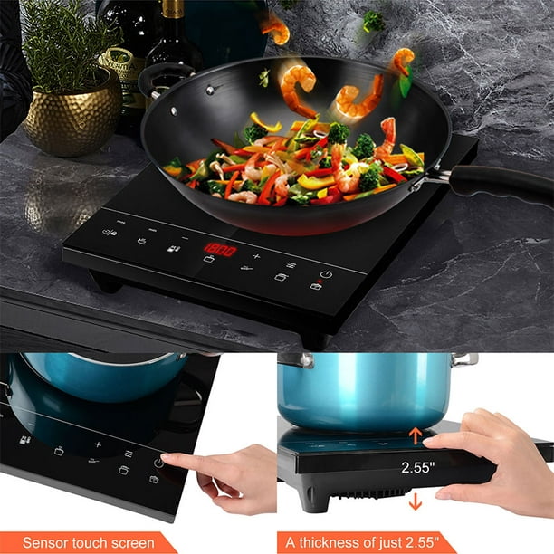 Brûleur de comptoir numérique pour cuisinière à induction portable