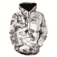 thumbnail image 4 of Sudadera unisex Sankill con estampado 3D de humo negro realista para hombre y mujer, estilo urbano, holgada y grande, 4 of 4