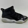 thumbnail image 3 of Ni - ke Ni - ke Air Jordan Sneaker Boy Youth Size 1Y Athletic Black Basketball Shoe 6 Ring, 3 of 5