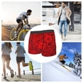 thumbnail image 6 of Wukai Red Rose Print Men’s Underwear Breathable Boxer Briefs,&nbsp;Moisture Wicking & Breathable-Small, 6 of 7