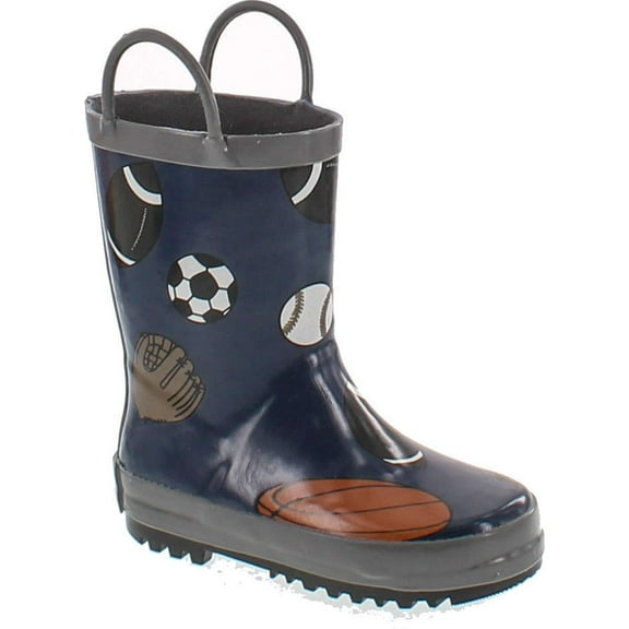 Foxfire FOX-600-14-6 Childrens Navy Sports Balls Rain Boot - Size 6