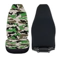 thumbnail image 6 of XYZCANDO Durable 2-Pack Front Car Seat Covers With Green Camo Pattern - Breathable Washable All-Season Vehicle Interior Protection, 6 of 10