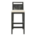 thumbnail image 3 of SAFAVIEH Darin Bar Stool Black / White, 3 of 7
