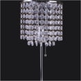 thumbnail image 3 of JERFIT Chrome Crystal Table Lamp with Pull String Switch, Glam Accent Lighting for Bedroom Nightstand or Living Room, 3 of 6