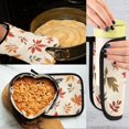 thumbnail image 5 of Yayeee Oven Mitts and Pot Holder Set of 4 Heat Resistant Kitchen Gloves Baking Hot Pad, Yellow Autumn Leaves, 5 of 5