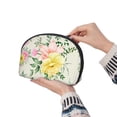thumbnail image 6 of YFYANG 2 Piece Women's Portable Makeup Bags, Vintage Floral Texture Clutch Travel Toilet Bags Cosmetic Organizer, 6 of 7