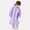 Purple, variant on Only Moment Blue Packable Rain Jacket Children's Rain Ponchos Polyester Lightweight Rain Jacket Hooded Windbreaker with Pockets for Outdoor S
