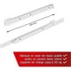 thumbnail image 2 of Drawer Slides 400mm - Set Of 2 (1 Pair) Sliding Drawer Runners, In White, Partial Extension Slide System - Easy Assembly Sliding Drawer Kit, 2 of 5
