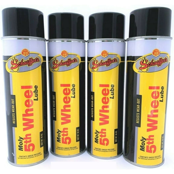 Schaeffer's 202-4 PACK Moly 5th Wheel Lube - 16oz aerosol can