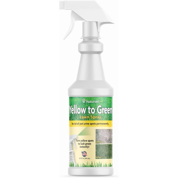 Yellow to Green Lawn Pet Spot Remover Spray, 32-Ounce