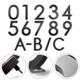 thumbnail image 3 of 6 inch Modern Floating House Numbers Door Black Shadow Home Address Garage Gate 3, 3 of 9