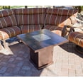 thumbnail image 5 of Hiland GSF-PR-PC Propane Fire Pit, 42,000 BTU, Stainless Steel Lid w/Fire Glass, Square, Hammered Bronze, 5 of 5