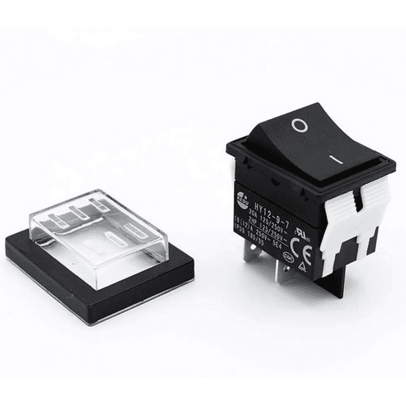 KEDU HY12-9-7 125V 4Pins Waterproof Rocker Pushbutton Switch for Power Tools