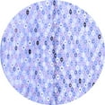 thumbnail image 1 of Ahgly Company Machine Washable Indoor Round Southwestern Blue Country Area Rugs, 7' Round, 1 of 4
