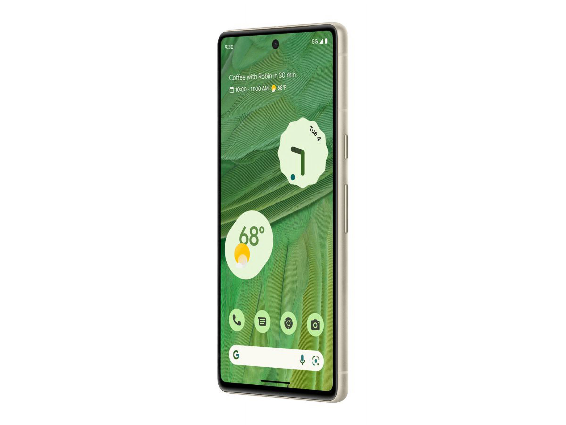 Google Pixel 7 - 5G smartphone - dual-SIM - RAM 8 GB / Internal Memory 128 GB - OLED display - 6.3" - 2400 x 1080 pixels (90 Hz) - 2x rear cameras 50 MP, 12 MP - front camera 10.8 Megapixel - lemongrass - image 2 of 8
