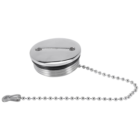 New Arrivals Boat Deck Fill Filler Replacement Cap with Chain Stainless Steel Water Gas