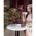 thumbnail image 4 of nqOlkjepod Blue Teal Botanical Round Tablecloth, Fitted Table Cover with Elastic for 55"-60" Round Tables, Weeping Fall Eucalyptus Leaves Table Cloth Outdoor Dinning Party Waterproof Tablecloths, 4 of 6
