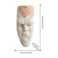 thumbnail image 1 of Maceta de resina con forma de personaje creativo, regalo de Halloween, serie surrealista, arte, 1 of 6