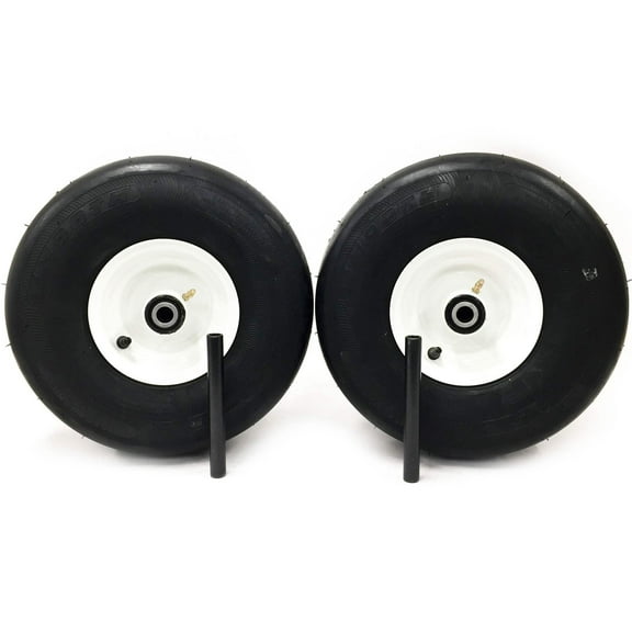 (2) Pneumatic Tire Assemblies 15x6.00-6 Fits Kubota ZD21 ZD28 ZD25F K3111-18020