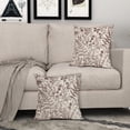 thumbnail image 3 of Burgundy Floral Pillow Covers 20x20 Set of 2 Botanical Print Vintage Spring Flower Plant Cream Decorative Throw Pillow Cases Outdoor Farmhouse Cushion Covers Decor for Sofa Couch Bed, 3 of 7