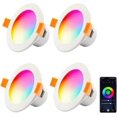 thumbnail image 1 of 4 x Projecteur Encastré LED WIFI, 10W WIFI dimmable Projecteur de Plafond LED WIFI, 230V Projecteur Encastré Rond, 1 of 5