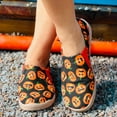 thumbnail image 2 of Halloween Slip on Loafers for Women Pumpkin Ghost Witch Print Canvas Casual Walking Flats Shoes Fashion Sneakers, 2 of 6