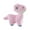 Pink little milk dra, variant on Washable Dinosaurs Squeaky Dog Toy: Chew Portable Size for Travel Dentals Care Entertainment for Anxious Pet Dentals