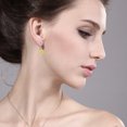 thumbnail image 4 of Gem Stone King Oval Canary Mystic Topaz 1.90 Ct 925 Silver French Wire Dangling Earrings, 4 of 4