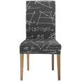 thumbnail image 2 of RYLABLUE School Mathematical Formulas Stretch Chair Cover Protector Seat Slipcover for Dining Room Hotel Wedding Party Set of 4, 2 of 5