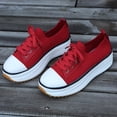 thumbnail image 5 of 2024 New Spring Sneakers, Women Casual Breathable Sport Shoes Lace-up Outdoor Canvas Walking Shoes, 5 of 15