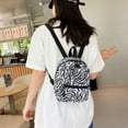 thumbnail image 4 of Fashion Women Animal Pattern Printing Backpack Casual Small Handbags (C), 4 of 6