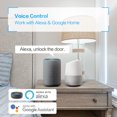 thumbnail image 4 of Geek Smart Door Lock with App, Fingerprint Door Lock Handle, Smart Door Knob Door Levers, Biometric Door Lock, Keyless Entry Door Lock with Handle for Bedroom, Office, Silver, 4 of 8